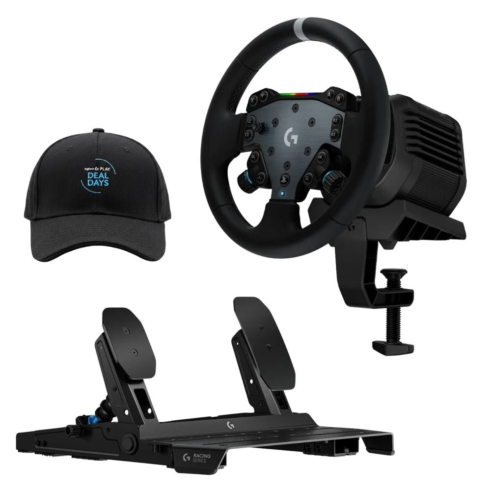 Combo Volante de Carreras Logitech G RS50 + Pedales Modulares RS Pedals + Obsequio