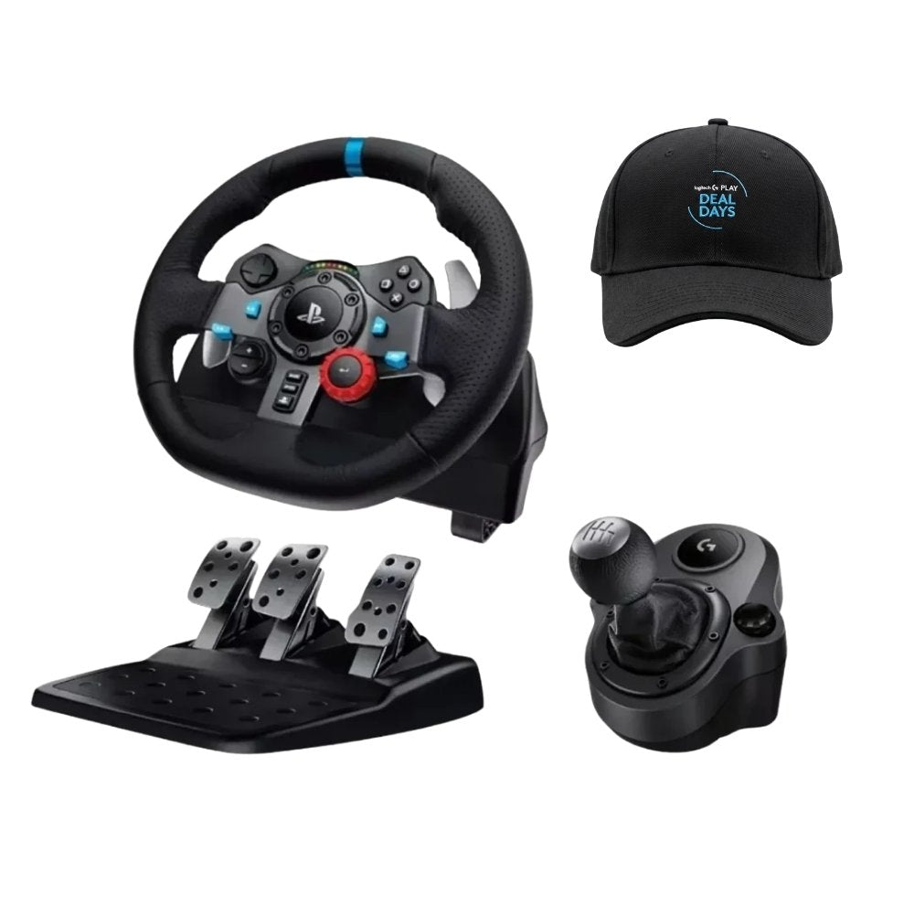 Volante de Carreras Logitech G29 SE Driving Force para PS5, PS4, PS3 y PC + Palanca de Cambios + Obsequio