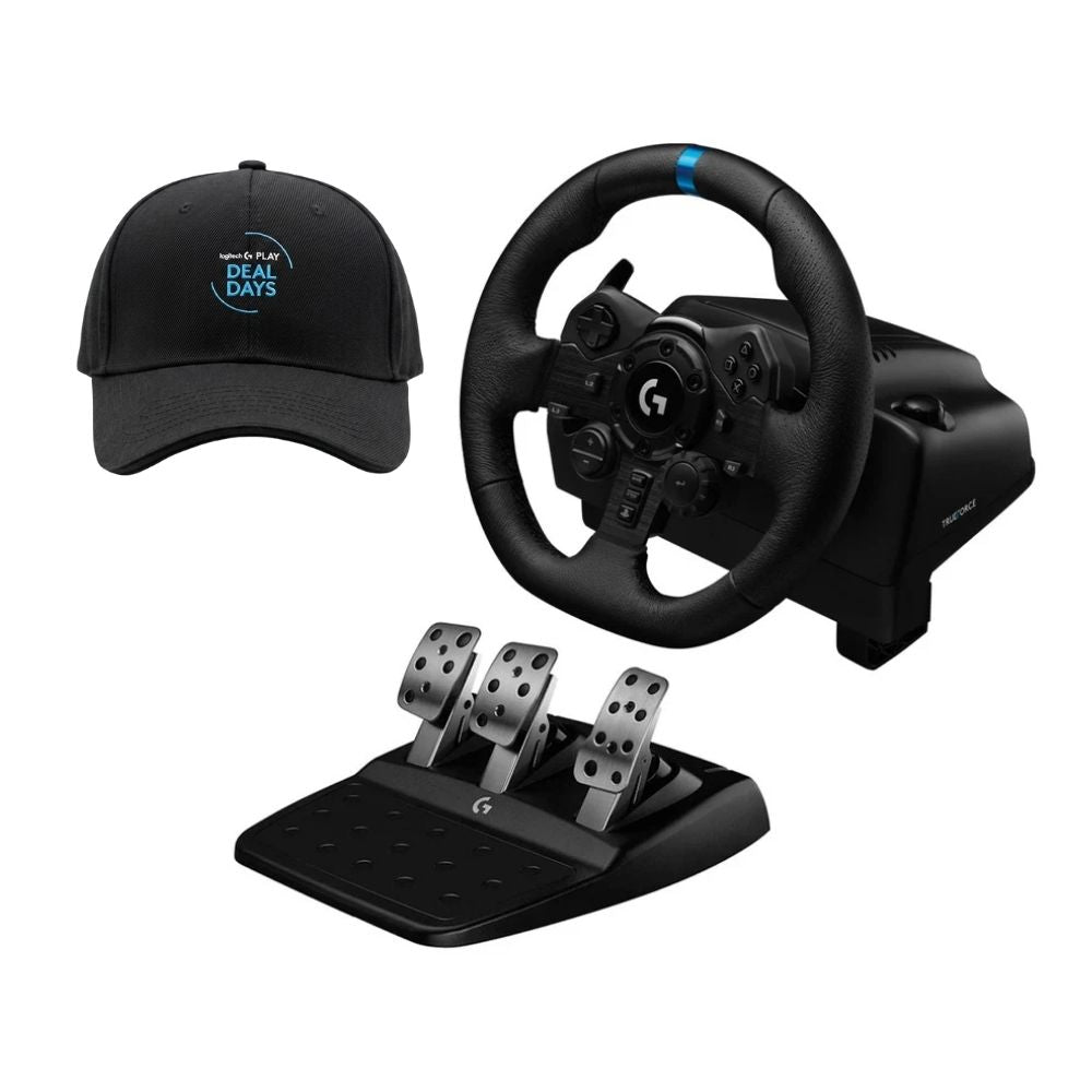 Volante de Carreras Logitech G923 TRUEFORCE para PS5, PS4 y PC + Obsequio