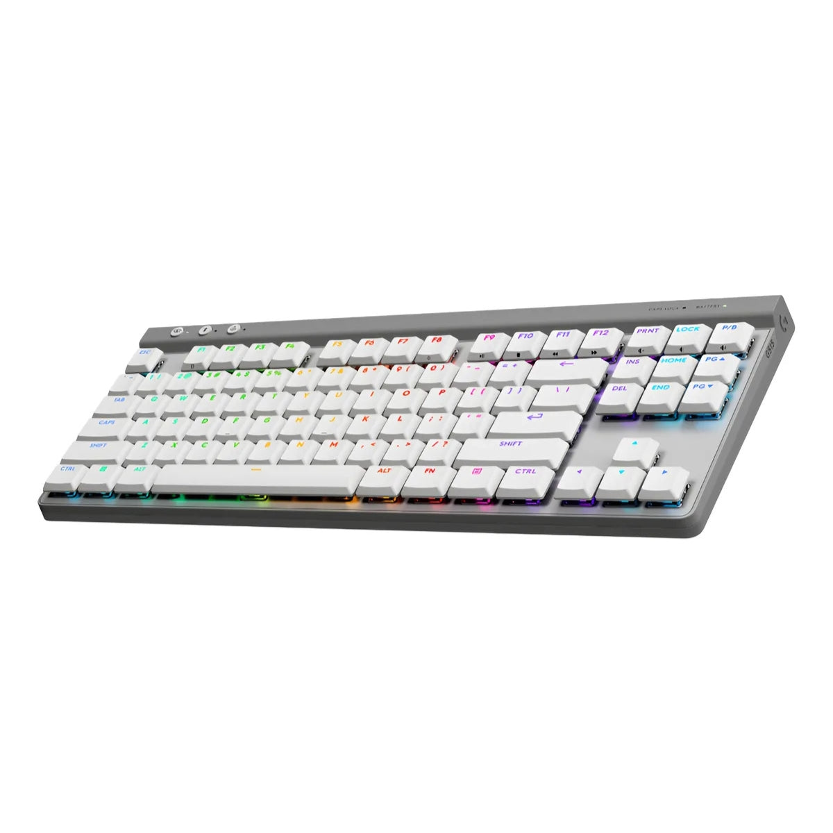 Teclado Gamer Inalámbrico, Logitech G515 Lightspeed Tkl, Blanco