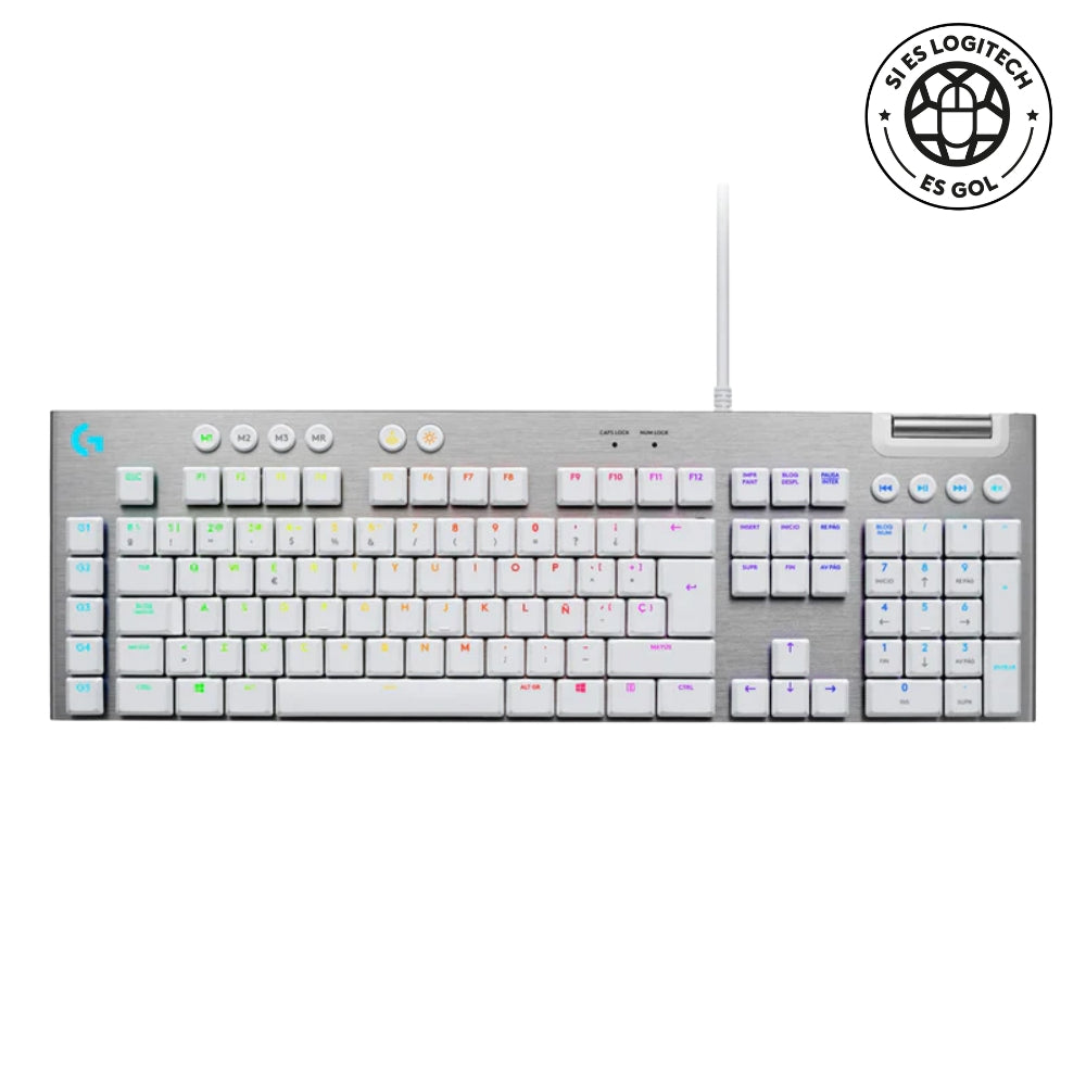 Teclado Gamer Mecánico Lightsync Rgb - Logitech G815 Blanco