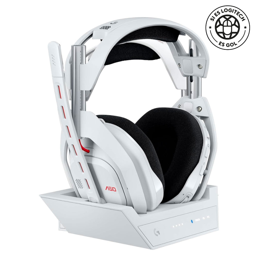 Auriculares Gamer Inalámbricos Logitech G Astro A50 (Gen 5) Base PLAYSYNC AUDIO - Blanco
