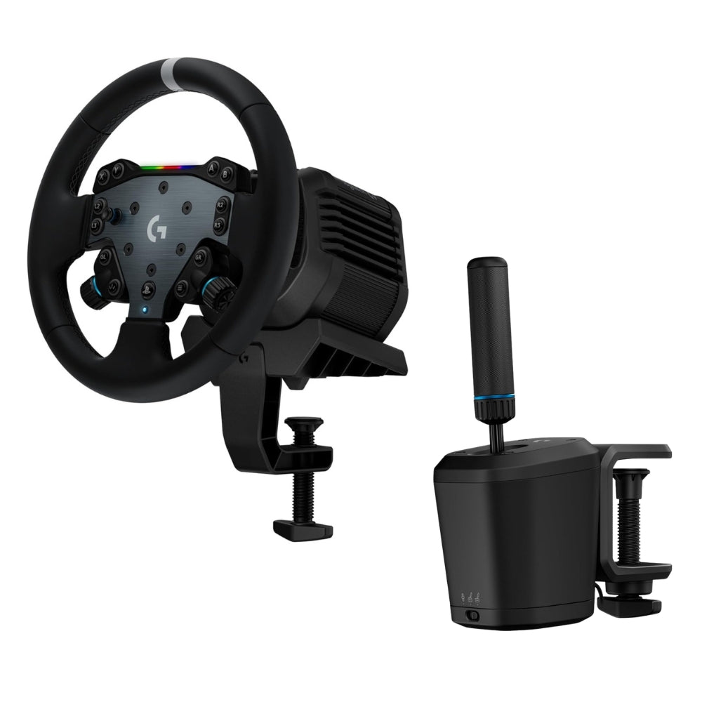 Volante De Carreras Logitech RS50 TrueForce + Palanca De Cambios & Freno De Mano Para Timones Logitech Rs