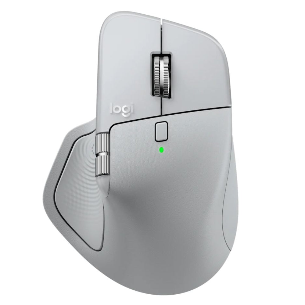 Mouse Inalámbrico Avanzado Logitech MX Master 4 Recargable Bluetooth/Bolt - Gris Pálido