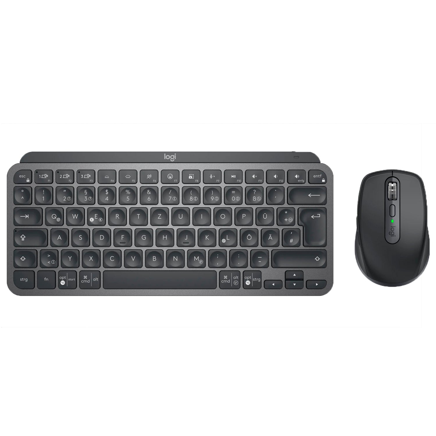 Combo Logitech Teclado Mx Keys Mini + Mouse Mx Anywhere 3s Grafito