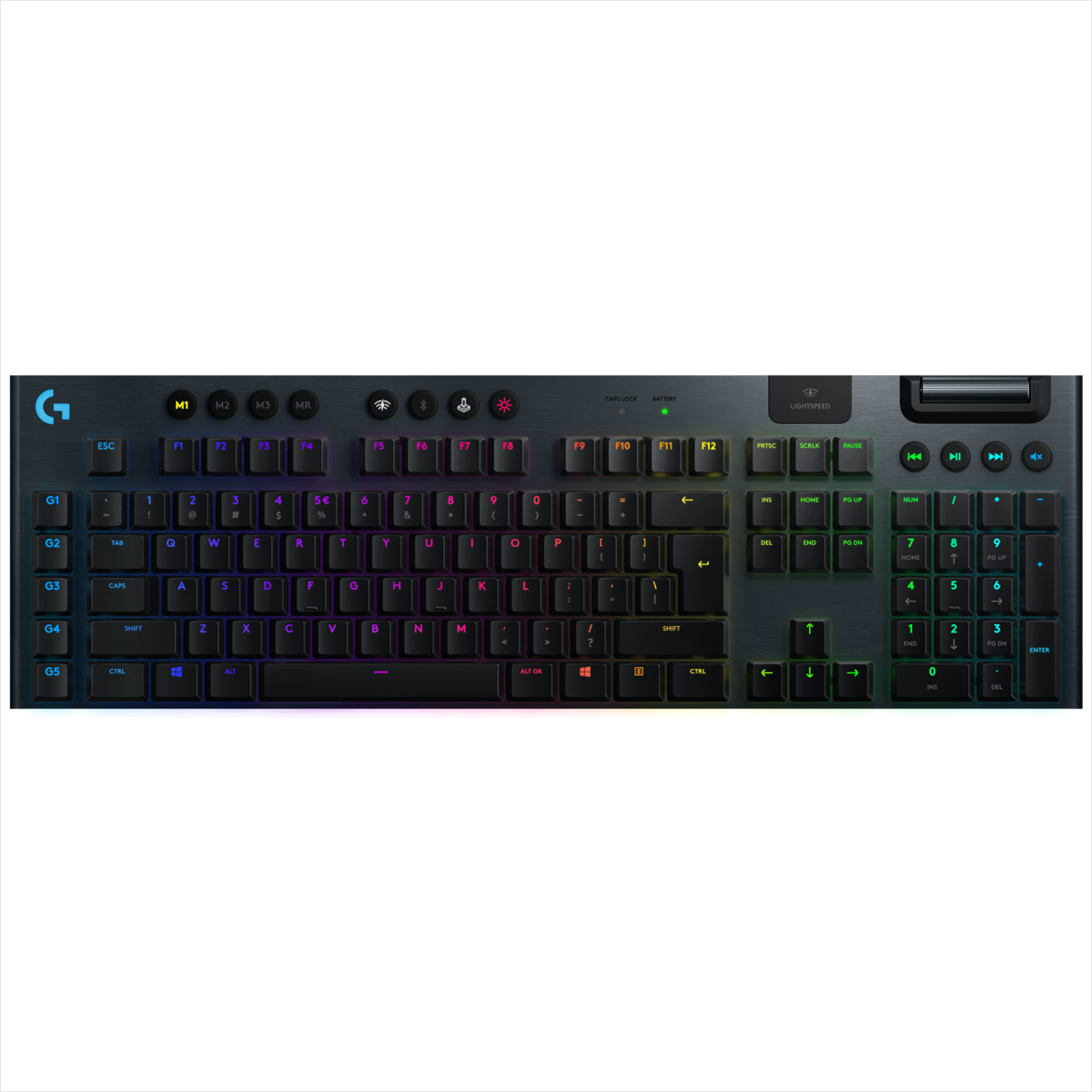 Teclado Gamer Inalámbrico Slim Logitech G915 X LIGHTSPEED con RGB LIGHTSYNC - Negro