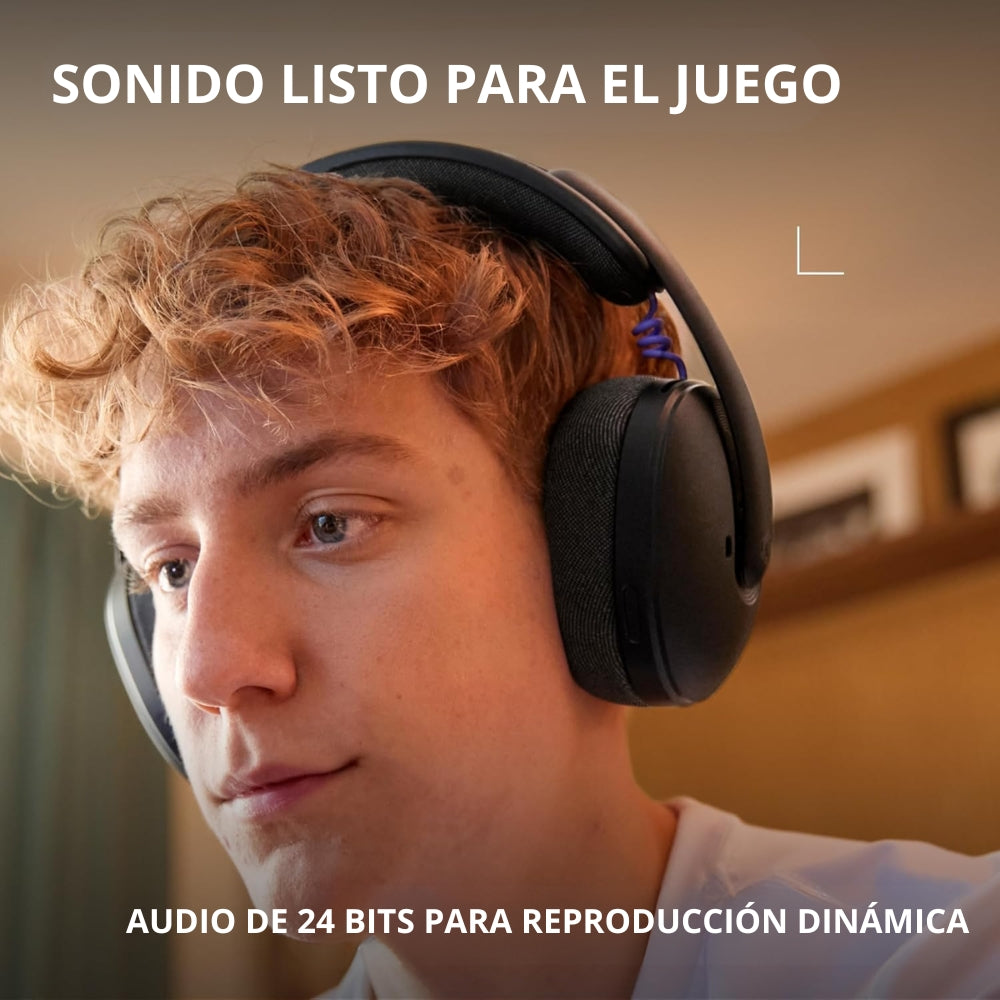 Auriculares Gamer Inalámbricos Logitech G325 LIGHTSPEED Bluetooth PC/PS5/Switch - Negro + Mouse Gamer Inalámbrico Logitech G305 LIGHTSPEED HERO 12000 DPI 6 Botones - Negro