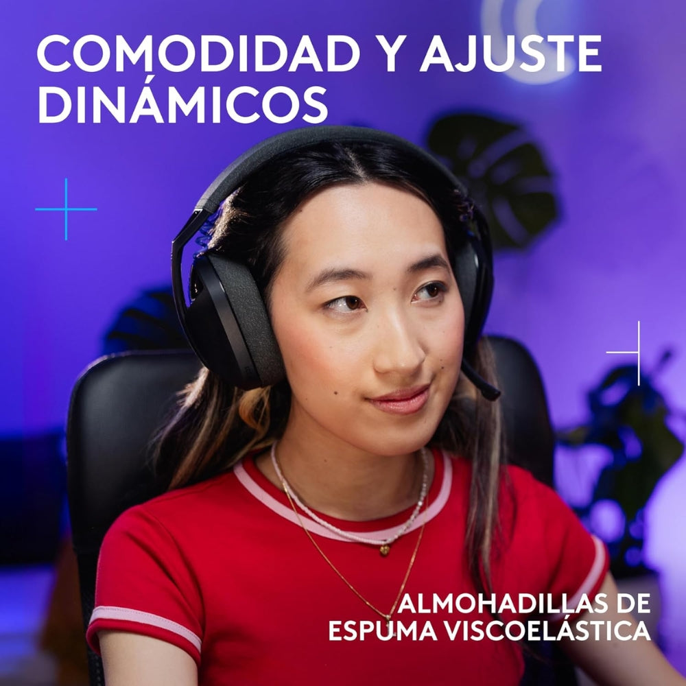 Audífonos Diadema Gamer Inalámbrica Logitech G321 LIGHTSPEED Bluetooth PC/PS5/Switch - Negro