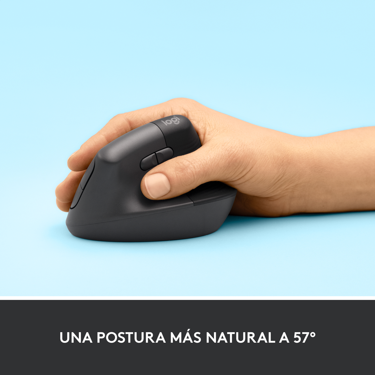 Teclado Inalámbrico Logitech K780 Multidispositivo + Mouse Ergonómico Vertical Logitech Lift Inalámbrico - Negro