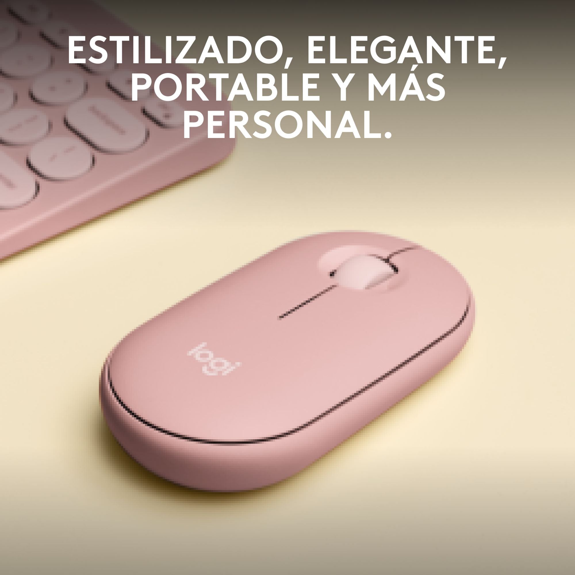 Teclado Mecánico Bluetooth Logitech POP Keys con Teclas de Emojis - Heartbreaker + Mouse Logitech Pebble 2 M350s, Bluetooth Multidispositivo + Mouse Pad Logitech Studio Series - Rosa