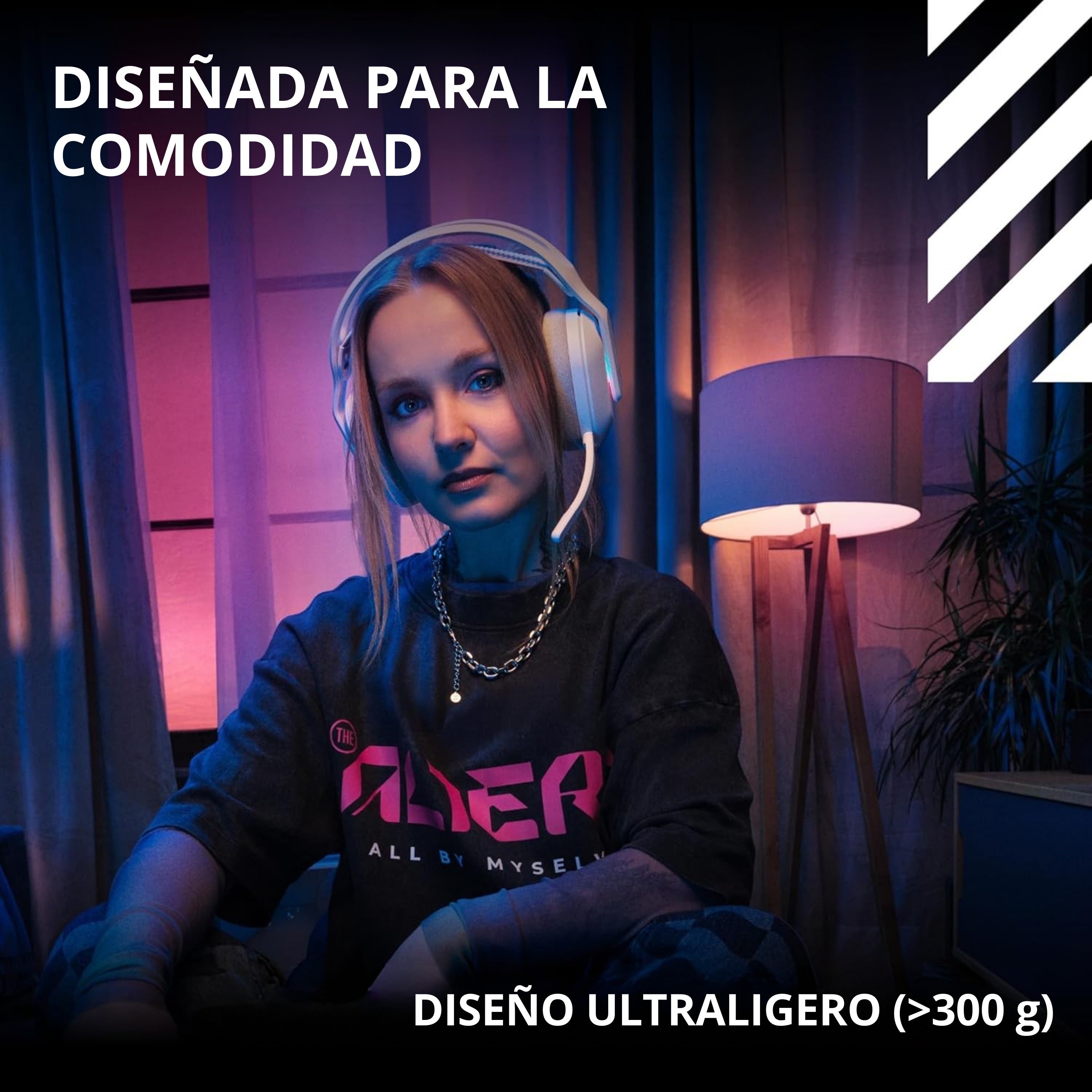 Diadema Gamer Logitech G A20X Lightspeed para PS5, Xbox, Switch, PC, Blanco + Obsequio Soporte para Diadema