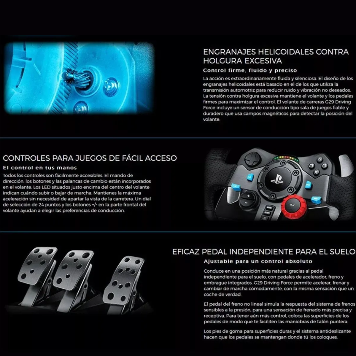 Combo Timón Logitech G29 SE Driving Force PS5/PS4/PC + Palanca de Cambios Shifter