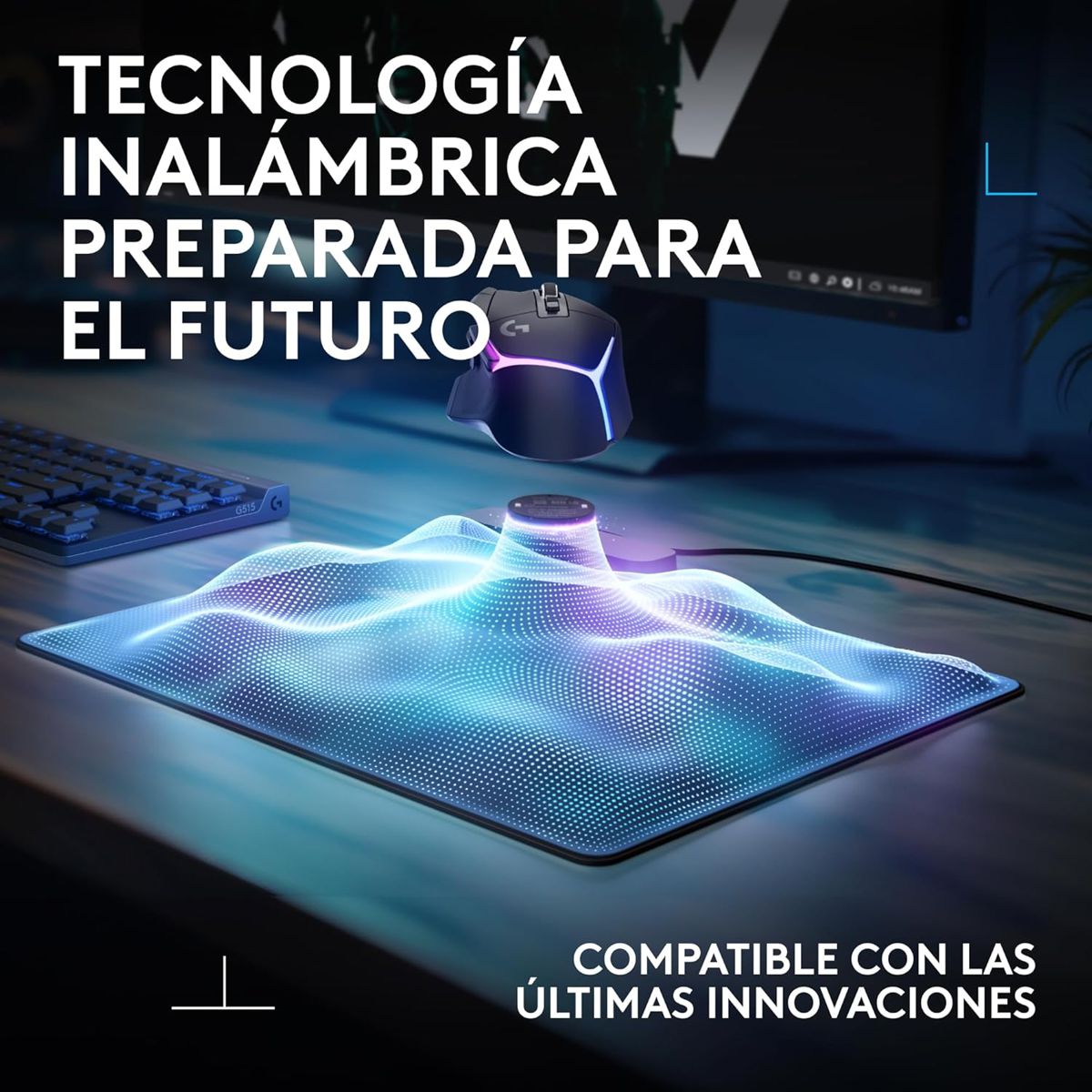 Combo Gamer Logitech G Teclado Mecanico G515 Lightspeed Tkl + Mouse G502 X Lightspeed + Padmouse PowerPlay 2