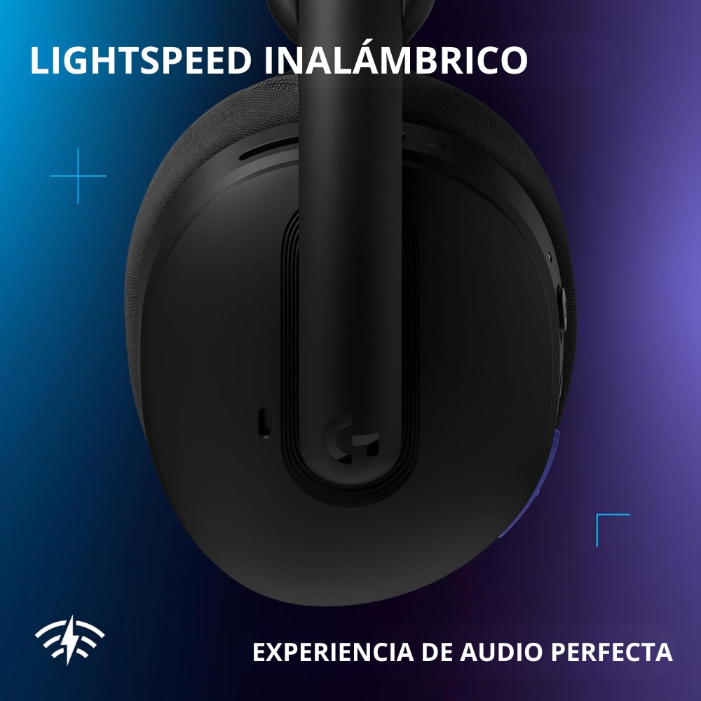 Auriculares Gamer Inalámbricos Logitech G325 LIGHTSPEED Bluetooth PC/PS5/Switch/Xbox - Negro + Obsequio Soporte para Diadema