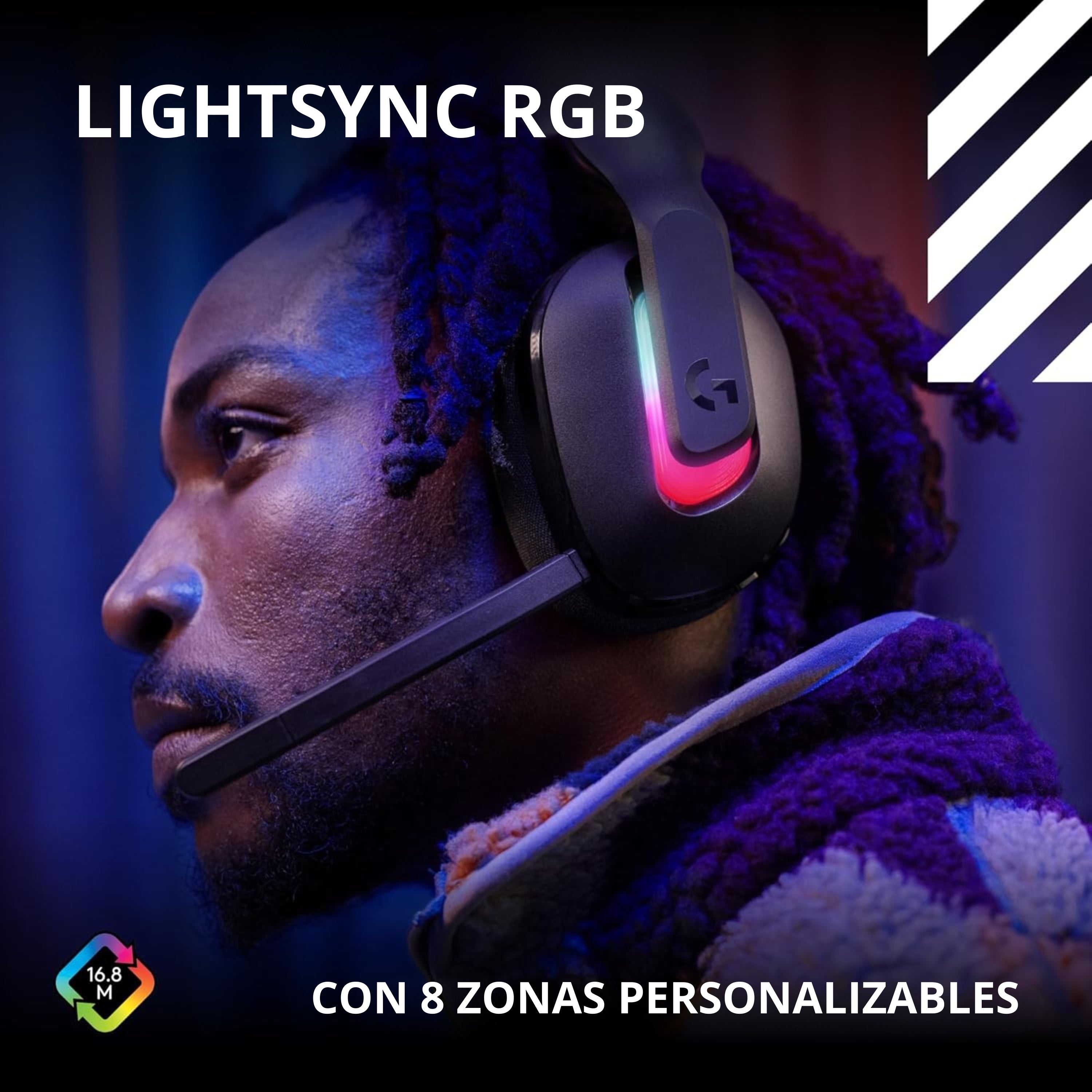 Diadema Gamer Logitech G A20X Lightspeed para PS5, Xbox, Switch, PC, Negro