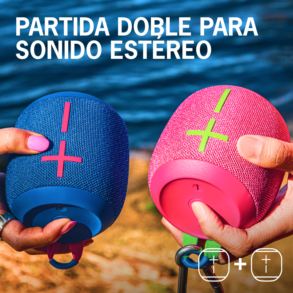 Parlante Impermeable Bluetooth Ultimate Ears Wonderboom 3, Rosa