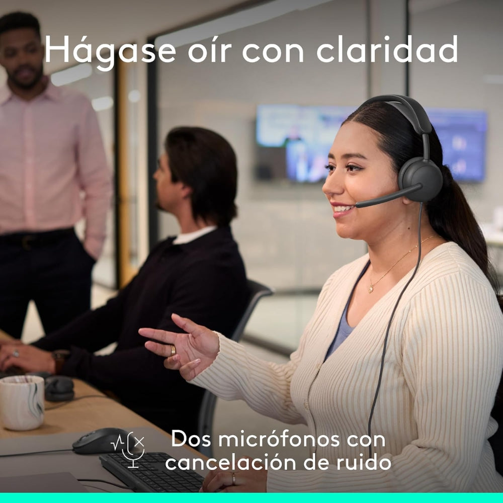 Diadema Profesional Logitech Zone Wireless 2 ES con ANC Híbrida Adaptativa - Grafito