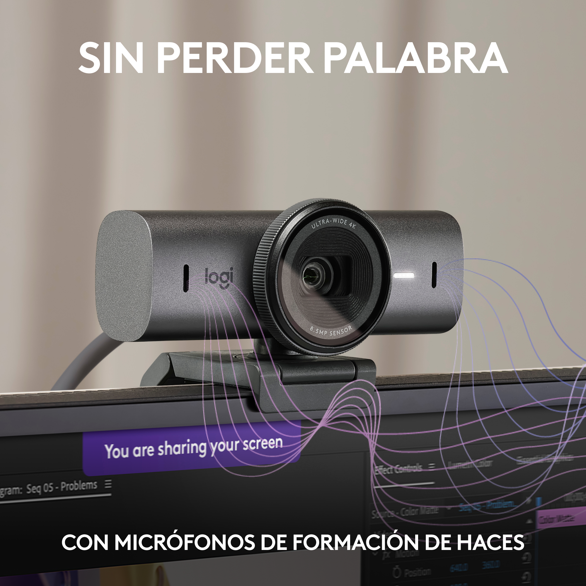 Cámara Web Logitech MX Brio 705 for Business 4K Premium con IA