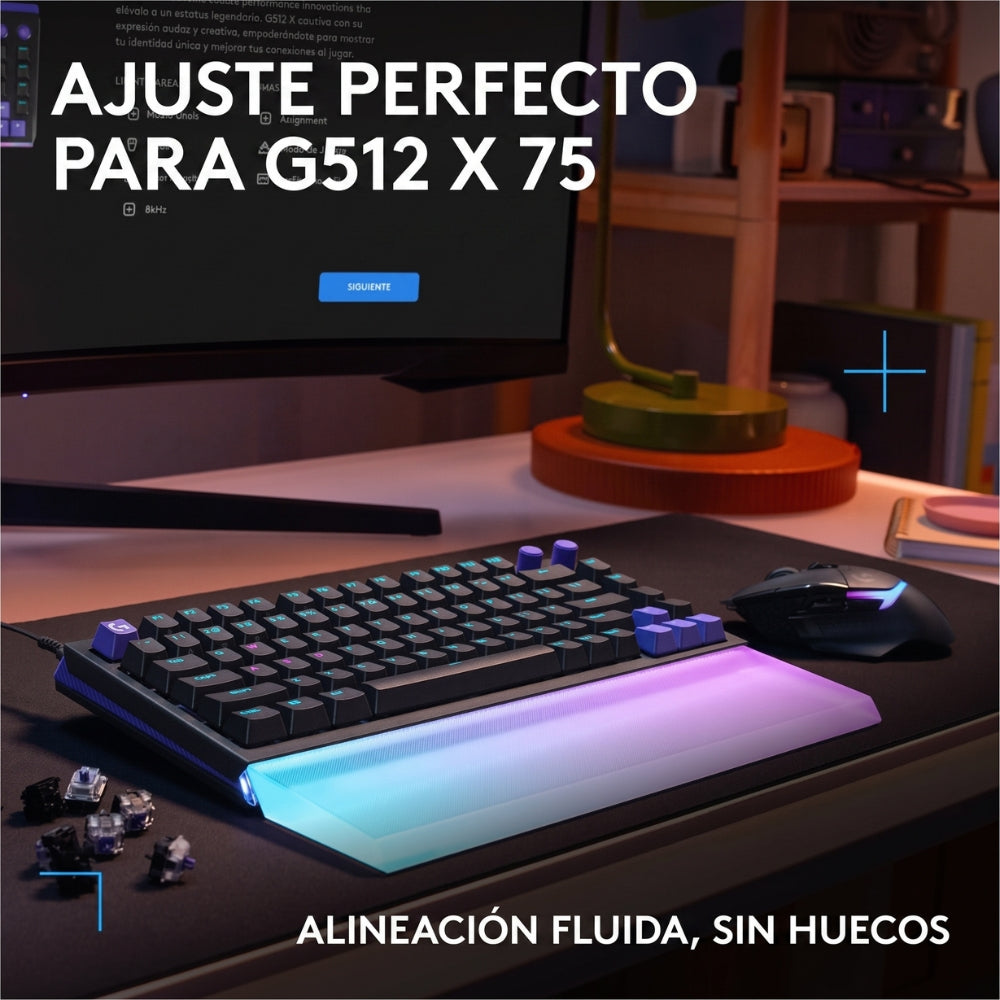 Reposamuñecas Logitech G Palm Rest 75 para Teclado G512 X