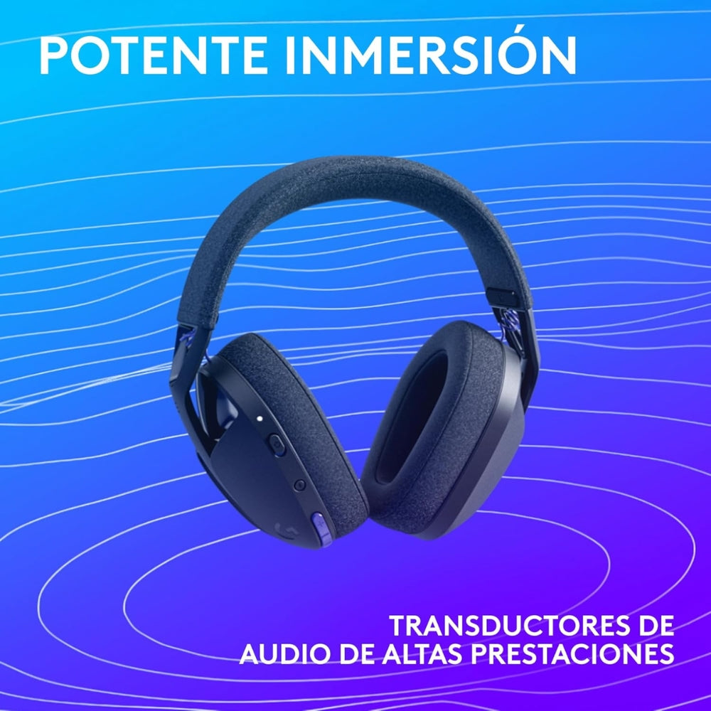 Audífonos Diadema Gamer Inalámbrica Logitech G321 LIGHTSPEED Bluetooth PC/PS5/Switch - Negro