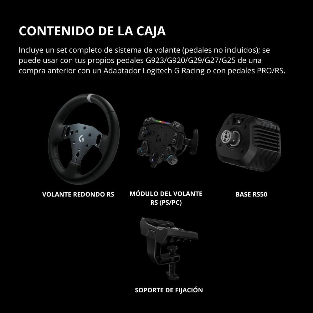 Volante De Carreras Logitech RS50 TrueForce, Pc / Ps5 | Ps4