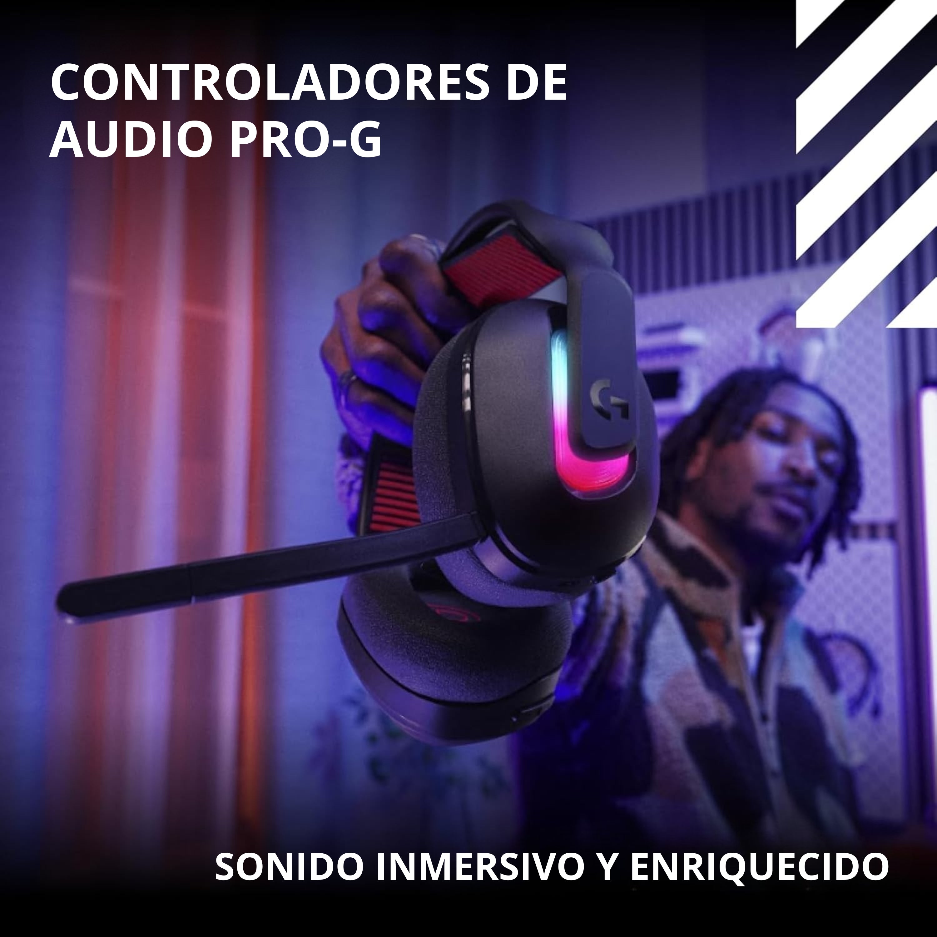 Diadema Gamer Logitech G A20X Lightspeed para PS5, Xbox, Switch, PC, Negro