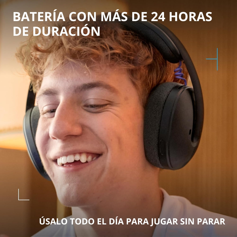 Auriculares Gamer Inalámbricos Logitech G325 LIGHTSPEED Bluetooth PC/PS5/Switch/Xbox - Negro + Obsequio Soporte para Diadema