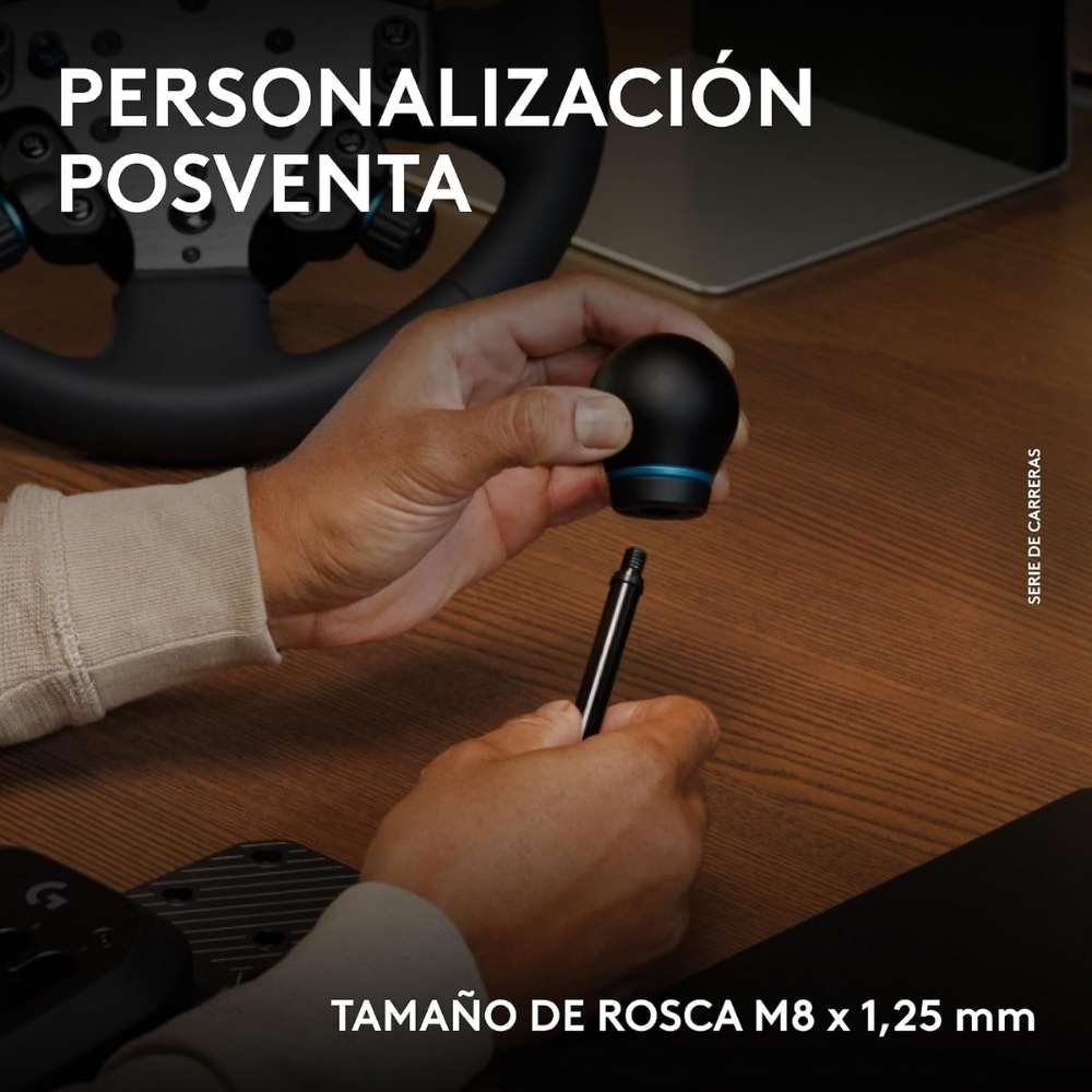 Volante de Carreras Logitech G RS50 System Sim Racing con TRUEFORCE + Palanca de Cambios Logitech G RS H-Shifter en Patrón H de 7 Velocidades