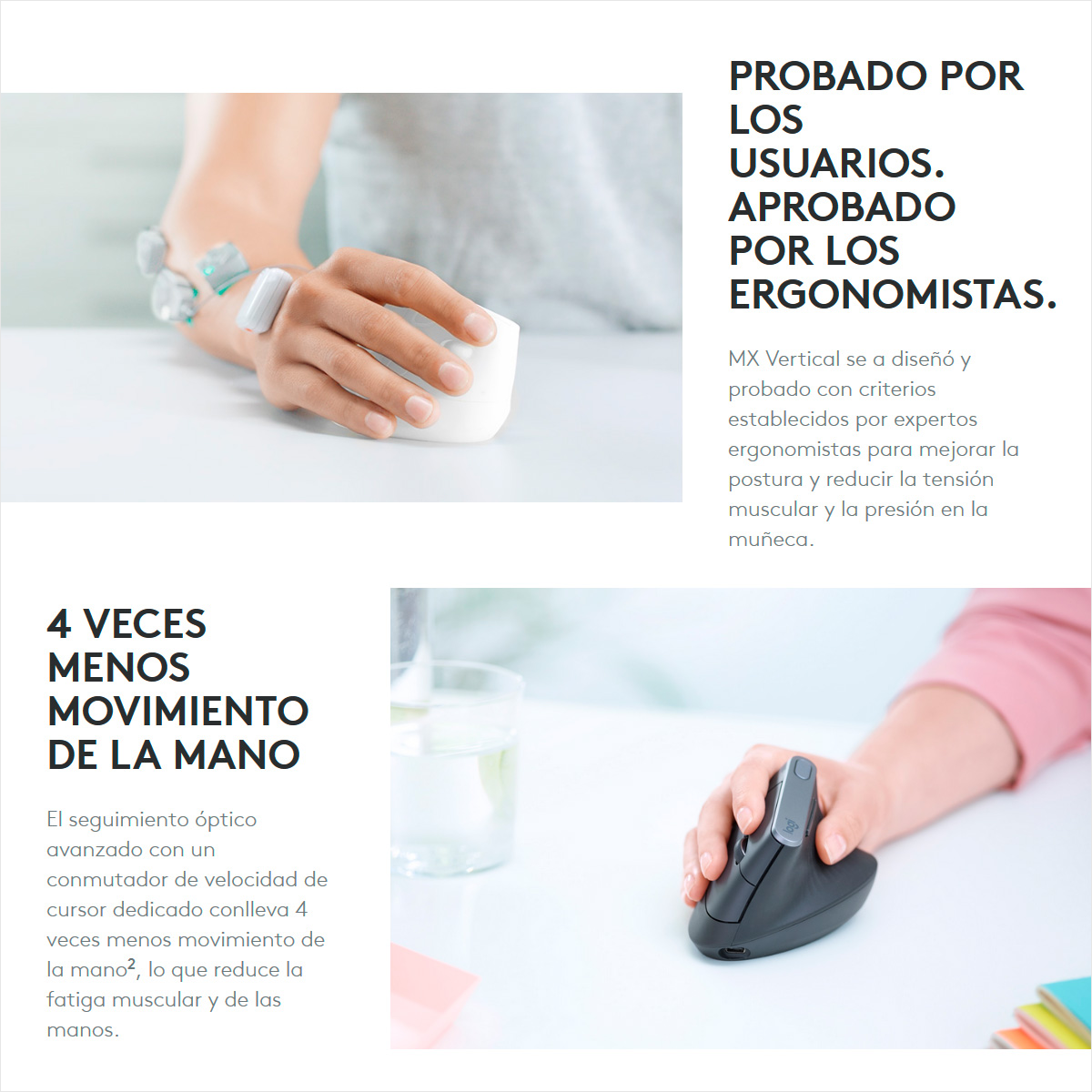 Teclado Ergonómico Inalámbrico Logitech Wave Keys + Mouse Ergonómico Avanzado Logitech MX Vertical Inalámbrico Bluetooth + Obsequio Soporte