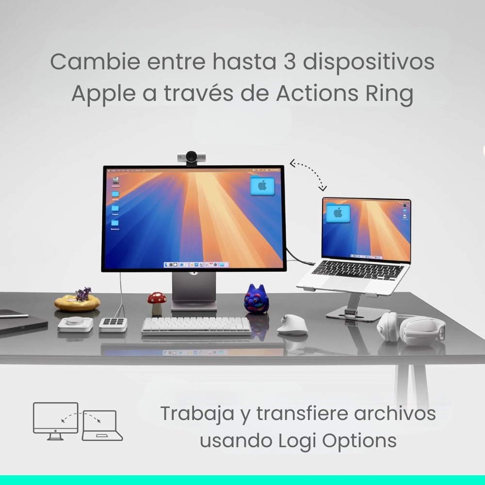 Mouse Multispositivo inalámbrico Logitech MX Master 4, Blanco