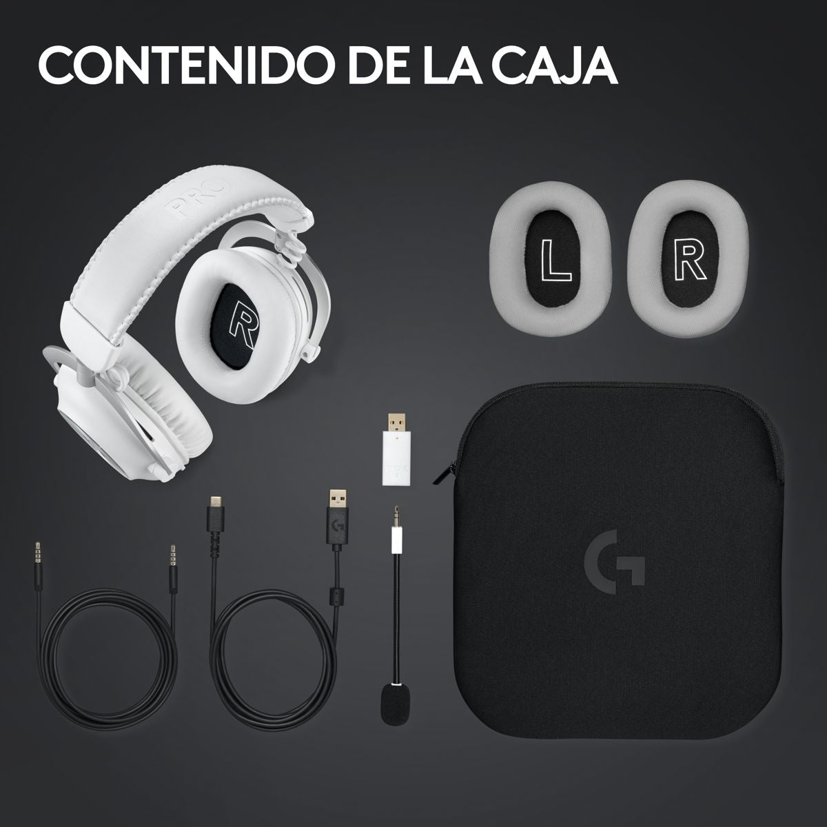 Auriculares Gamer 7.1 Inalámbricos Logitech G Pro X 2 LIGHTSPEED con Bluetooth, Blanco