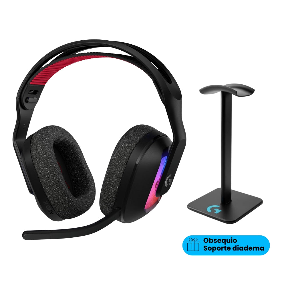 Diadema Gamer Logitech G A20X Lightspeed para PS5, Xbox, Switch, PC, Negro + Obsequio Soporte para Diadema