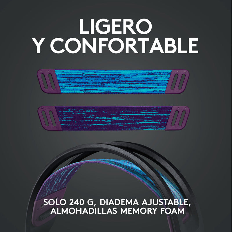 Diadema Gamer Logitech G335, Pc, Ps5, Xbox / Color & Confort
