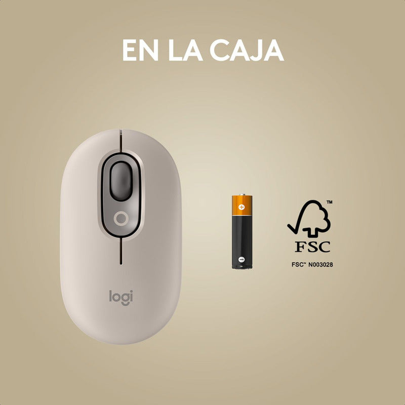 Mouse Inalámbrico Logitech Pop Mist Con Botón Emojis