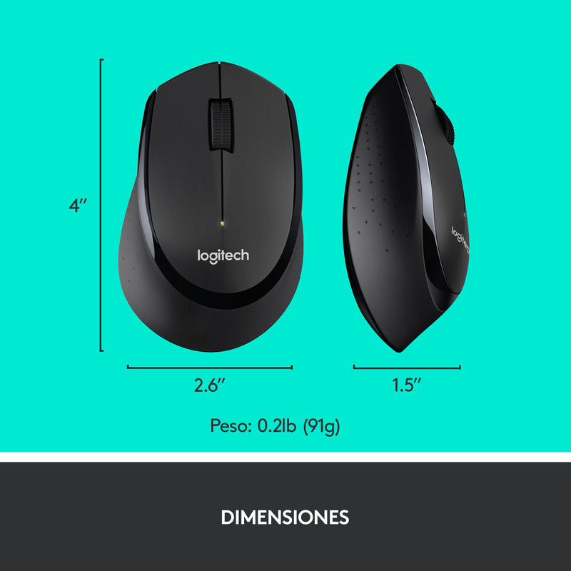Combo Inalámbrico Logitech Mk345, Teclado Multimedia Y Mouse