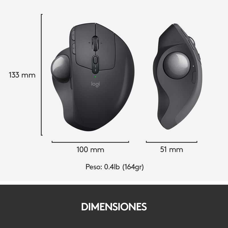 Mouse Logitech Mx Ergo, Trackball Inalámbrico / Recargable