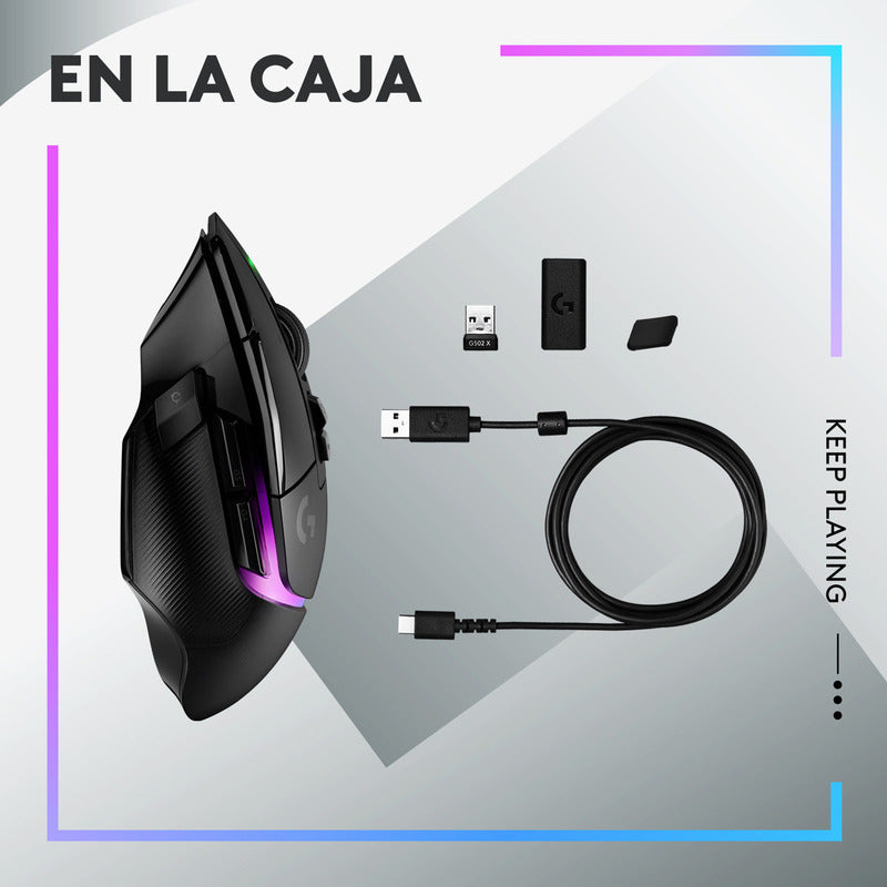 Mouse Gamer Logitech G502 X Plus Rgb Inalámbrico Hero 25k