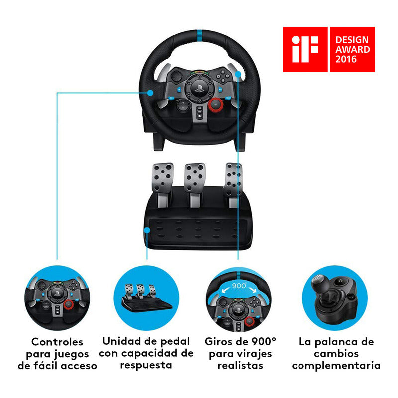 Volante Carreras Driving Force, Logitech G29, Pc / Ps5 | Ps4