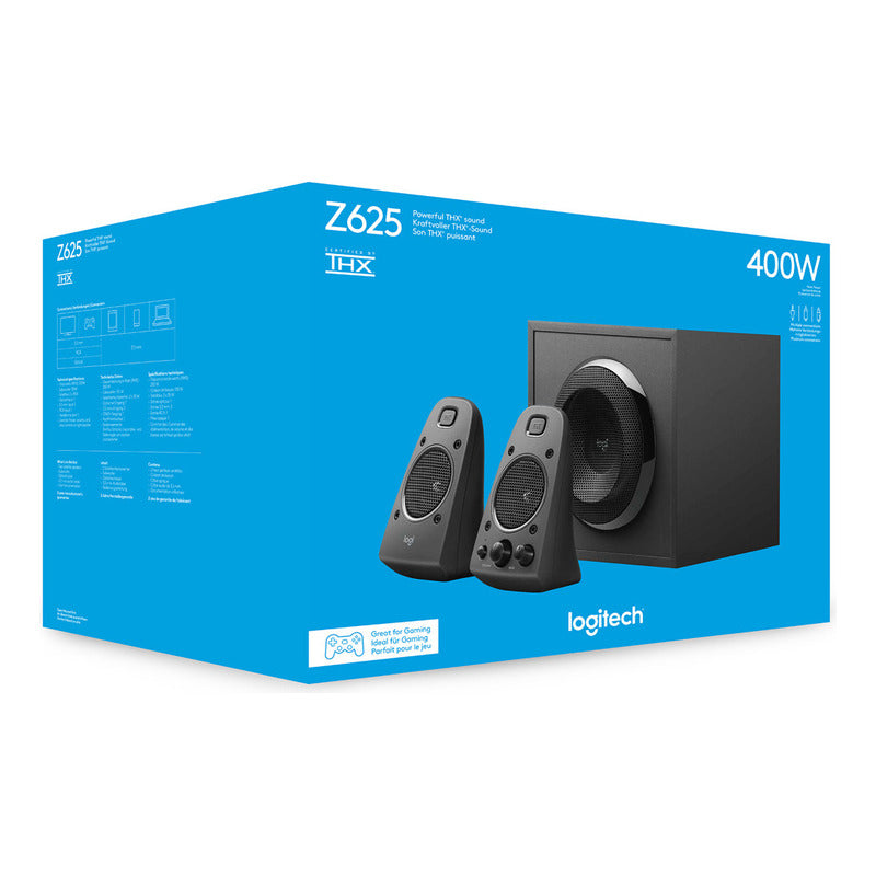 Altavoces 2.1 Logitech Z625 / 200 Watts Rms, Entrada Óptica