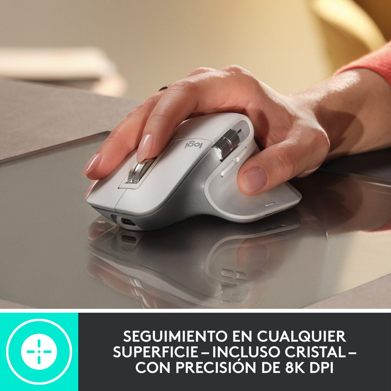 Mouse Inalámbrico Ultra Rápido Logitech Mx Master 3s Blanco