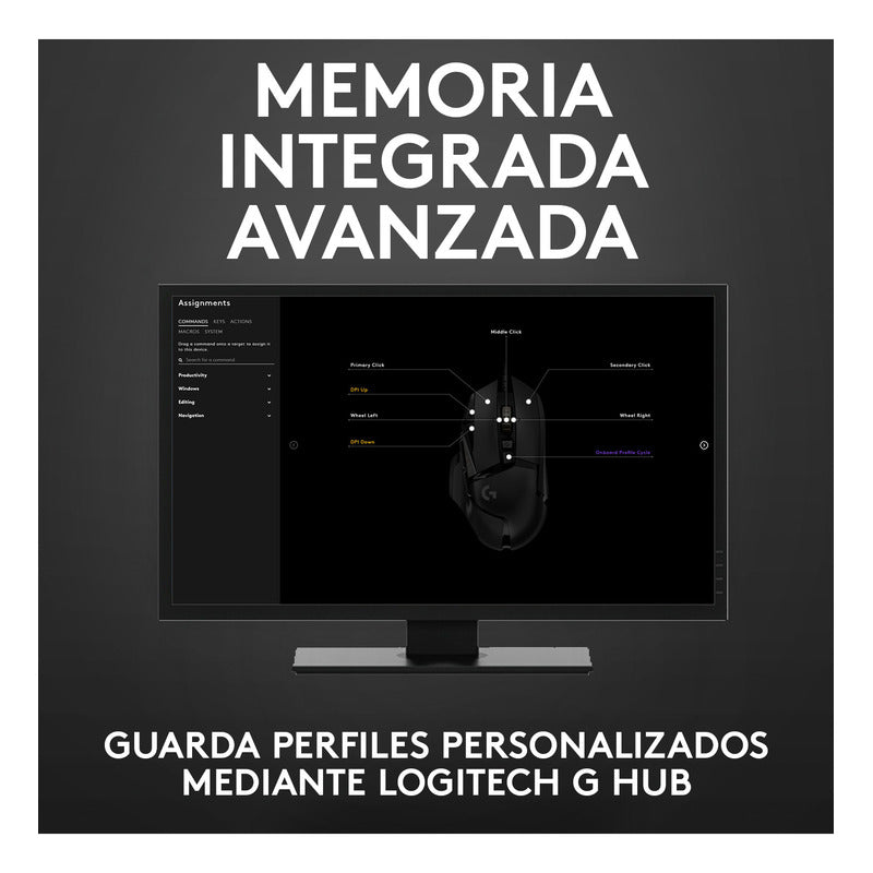 Mouse Gamer Rgb Logitech G502 Hero Programable 25600dpi
