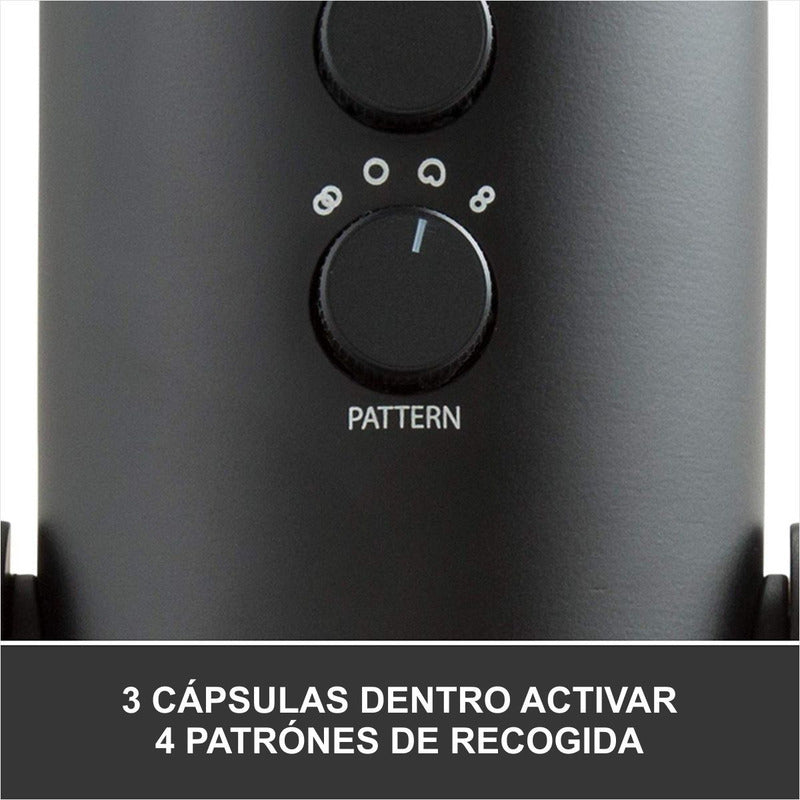 Micrófono Usb Profesional Blue Yeti, Grabación Streaming Blackout