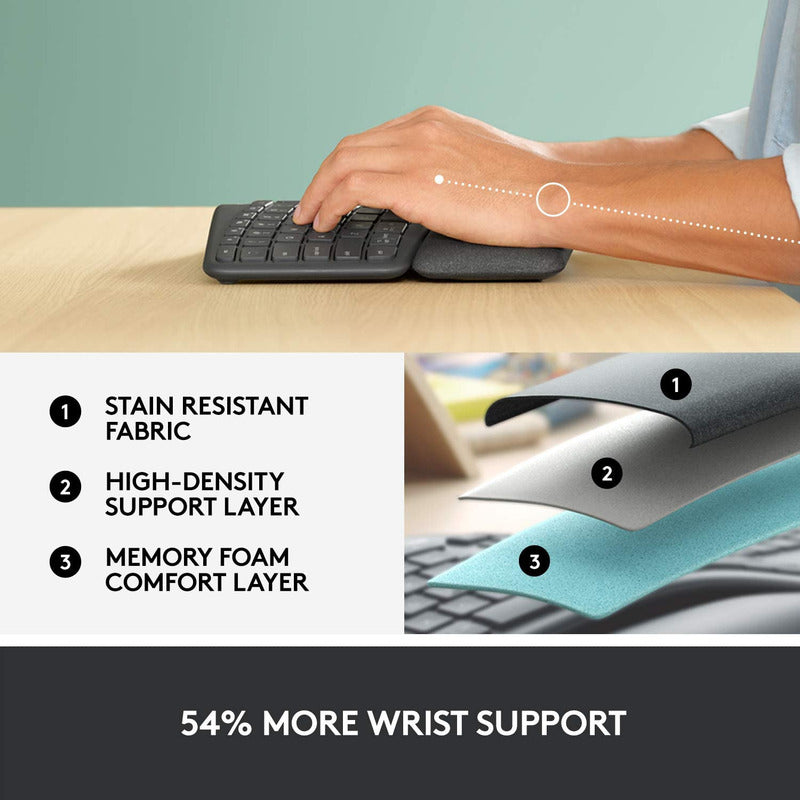 Teclado Dividido Ergonómico Inalámbrico Logitech Ergo K860