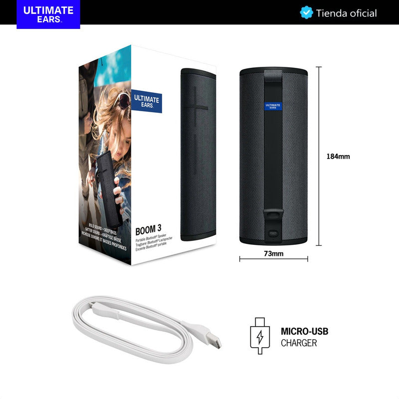 Ultimate Ears Boom 3, Parlante Bluetooth Impermeable