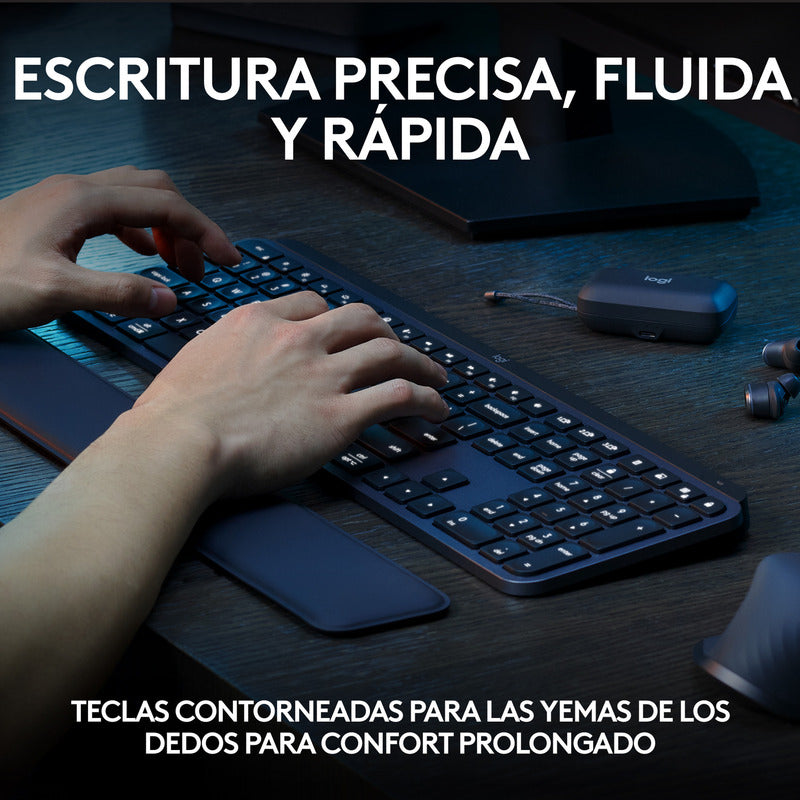 Combo Avanzado Logitech: Teclado MX Keys S + Mouse MX Master 3S Edición Bluetooth + Obsequio Soporte para Laptop
