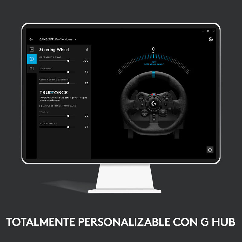 Volante de Carreras Logitech G923 TRUEFORCE para PS5, PS4 y PC + Obsequio