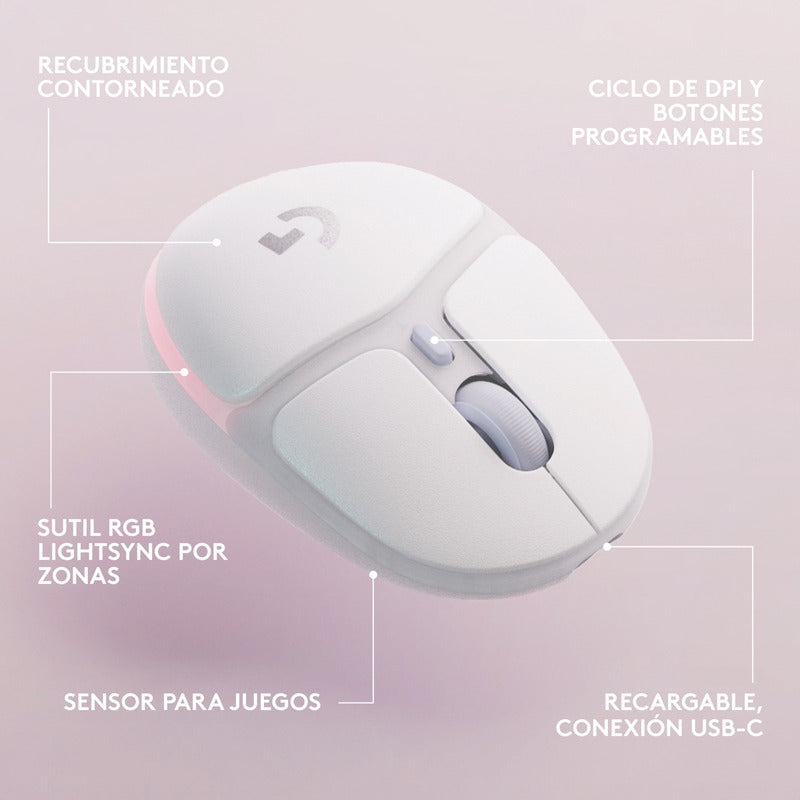 Mouse Inalámbrico Logitech G705 Aurora Collection Lightspeed