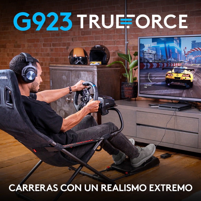 Volante de Carreras Logitech G923 TRUEFORCE para PS5, PS4 y PC
