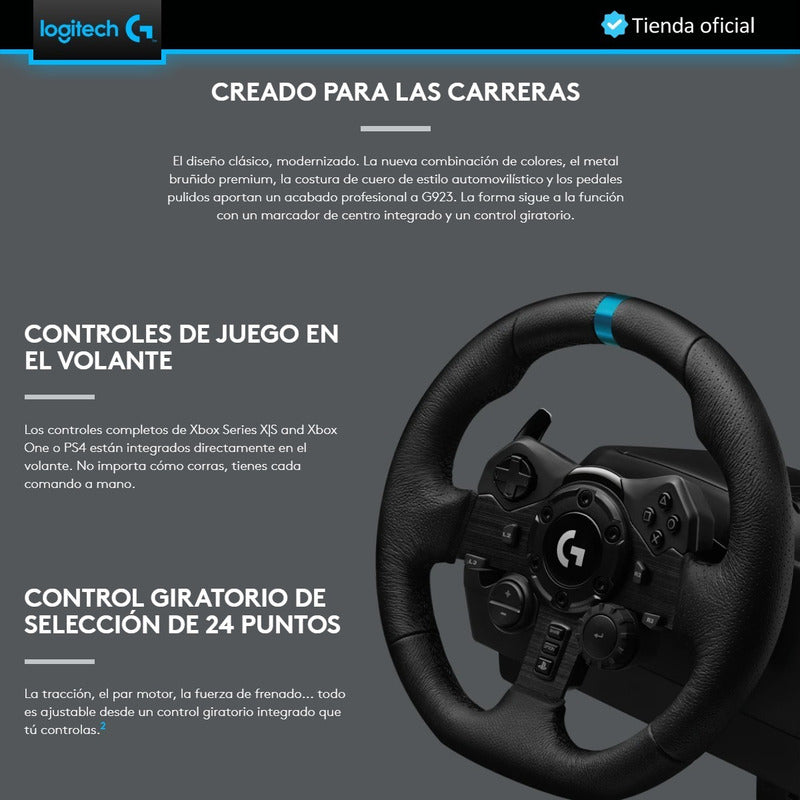 Logitech G923 Timón Para Pc / Ps5 | Ps4 + Palanca De Cambios