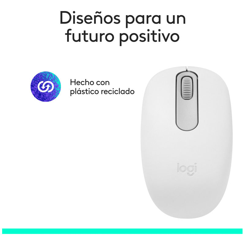 Mouse Inalámbrico Bluetooth Logitech M196, Blanco